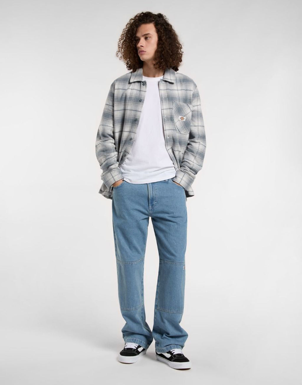 DICKIES Pantaloni Denim con Ginocchia Rinforzate