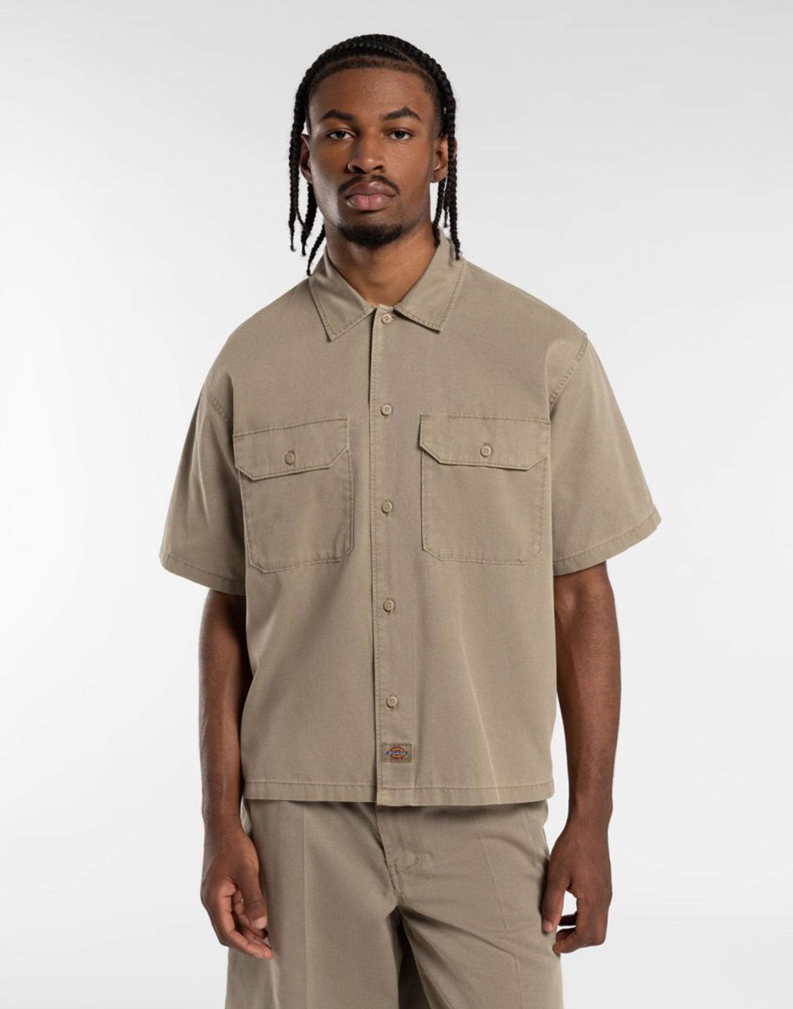 DICKIES Camicia Unionville Maniche Corte Sabbia