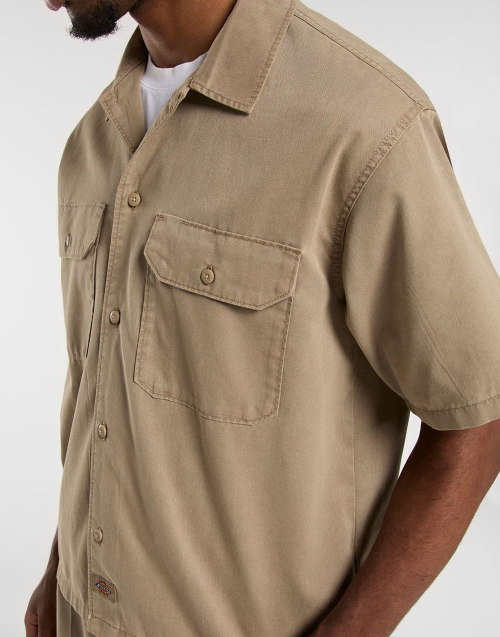 DICKIES Camicia Unionville Maniche Corte Sabbia