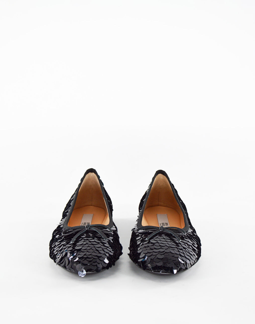 DOUUOD Ballerine con Paillettes Nere