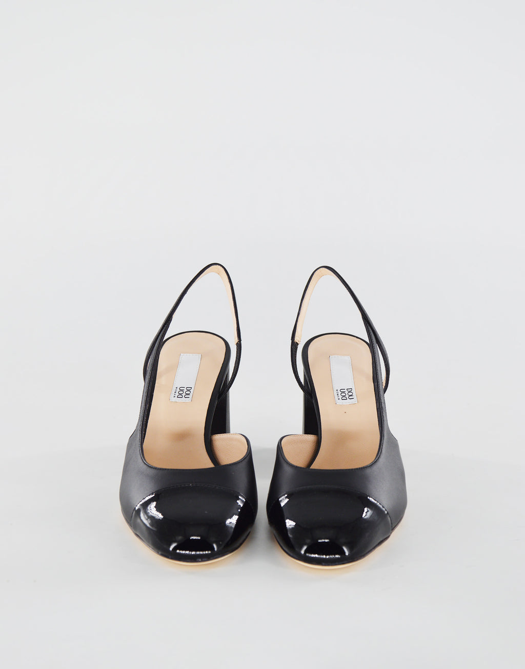 DOUUOD Chanel in Nappa con Punta in Vernice Neri