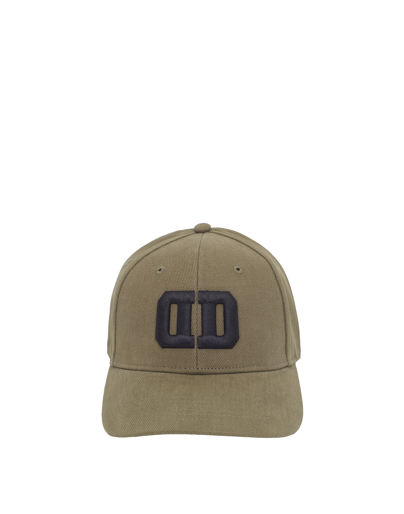 DOUUOD Cappello con Visiera Nero con Logo DD Ricamato Khaki