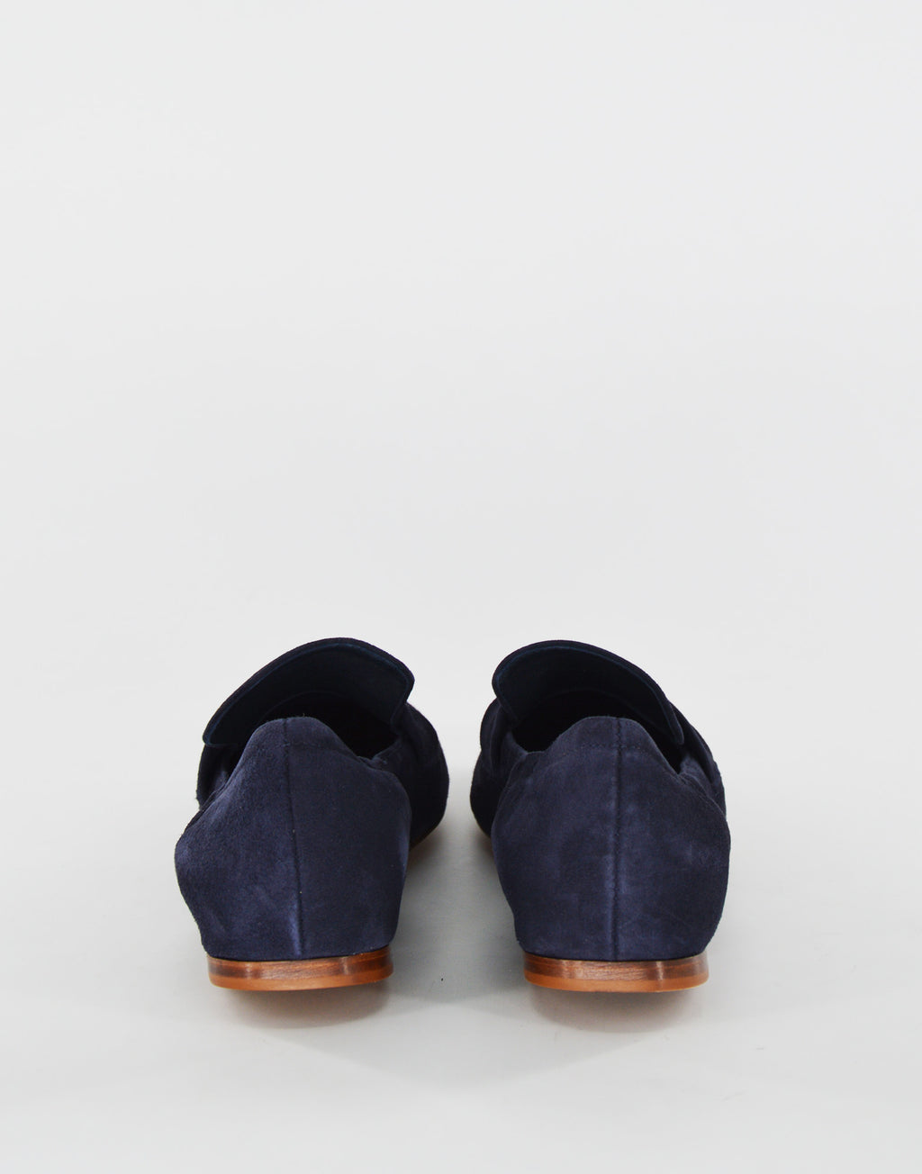 DOUUOD Mocassini a Punta in Camoscio Blu