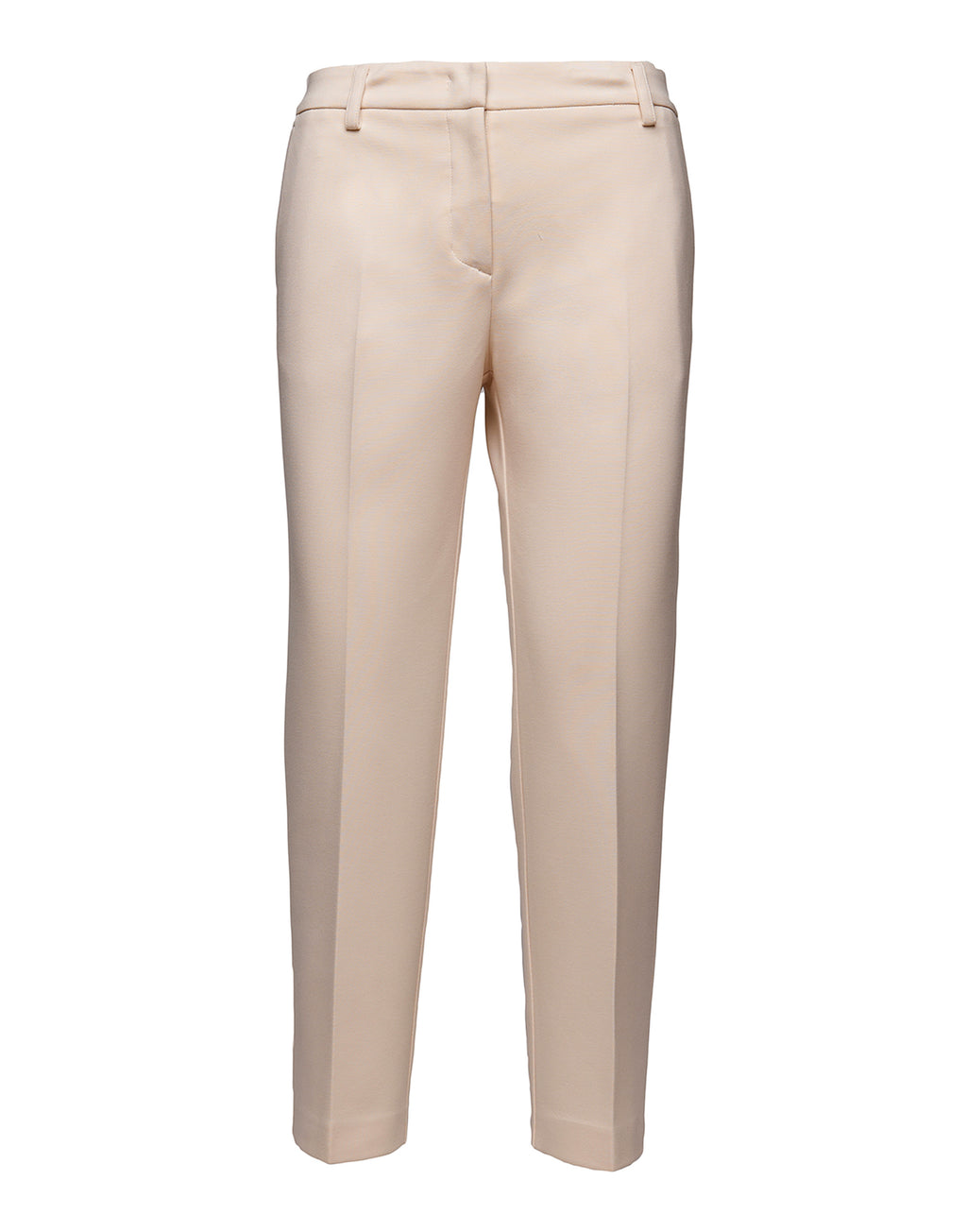 DOUUOD Pantaloni a Gamba Dritta in Punto Milano Compact Burro