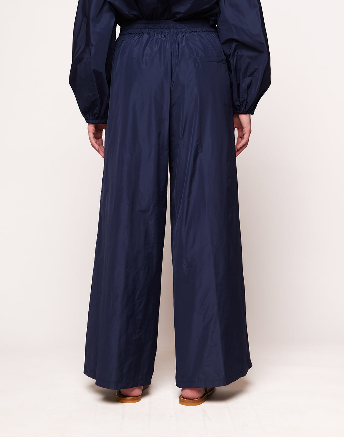 DOUUOD Pantaloni Ampi con Elastico in Taffetas Microfibra
Zaffiro