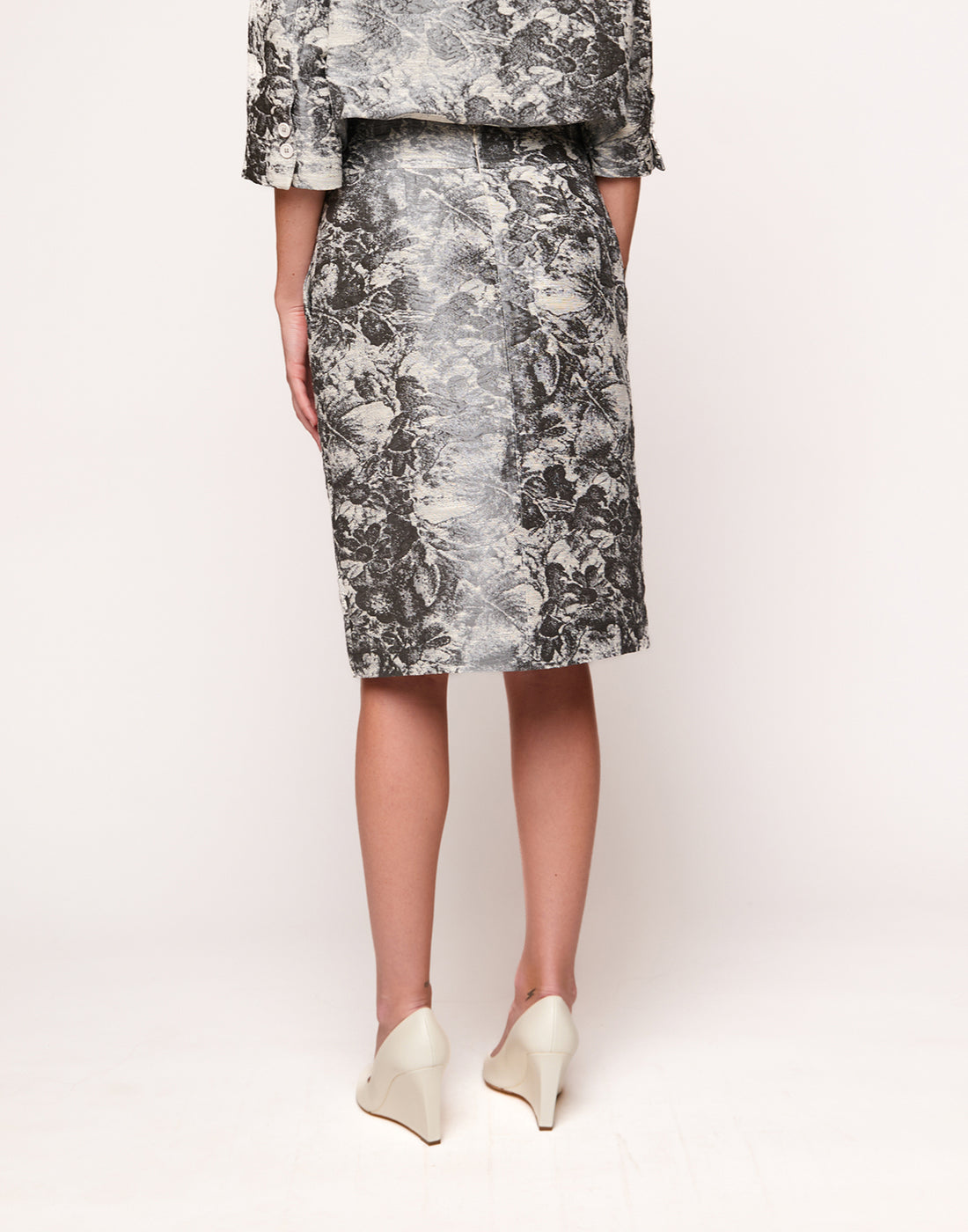 DOUUOD Gonna a Tubino in Jacquard Steel