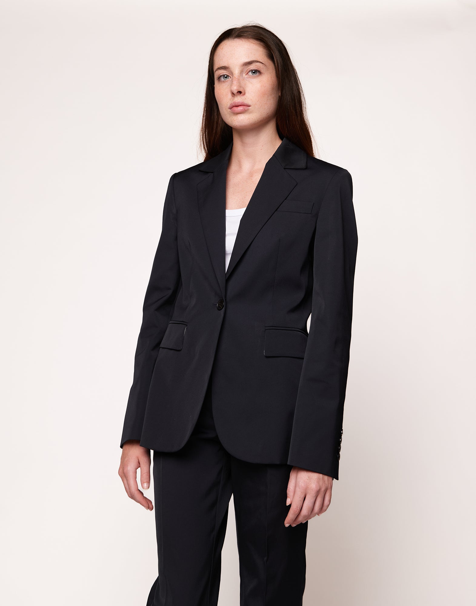 DOUUOD Giacca Monopetto in Tecnno Gabardine Navy Blue