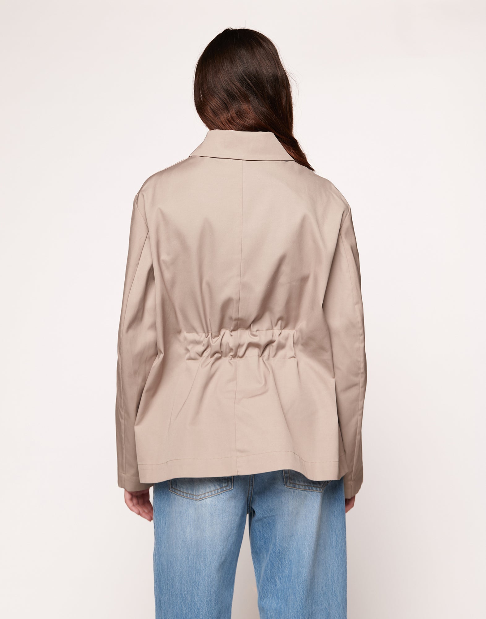 DOUUOD Field Jacket Salvia in Tecno Gabardine Safari