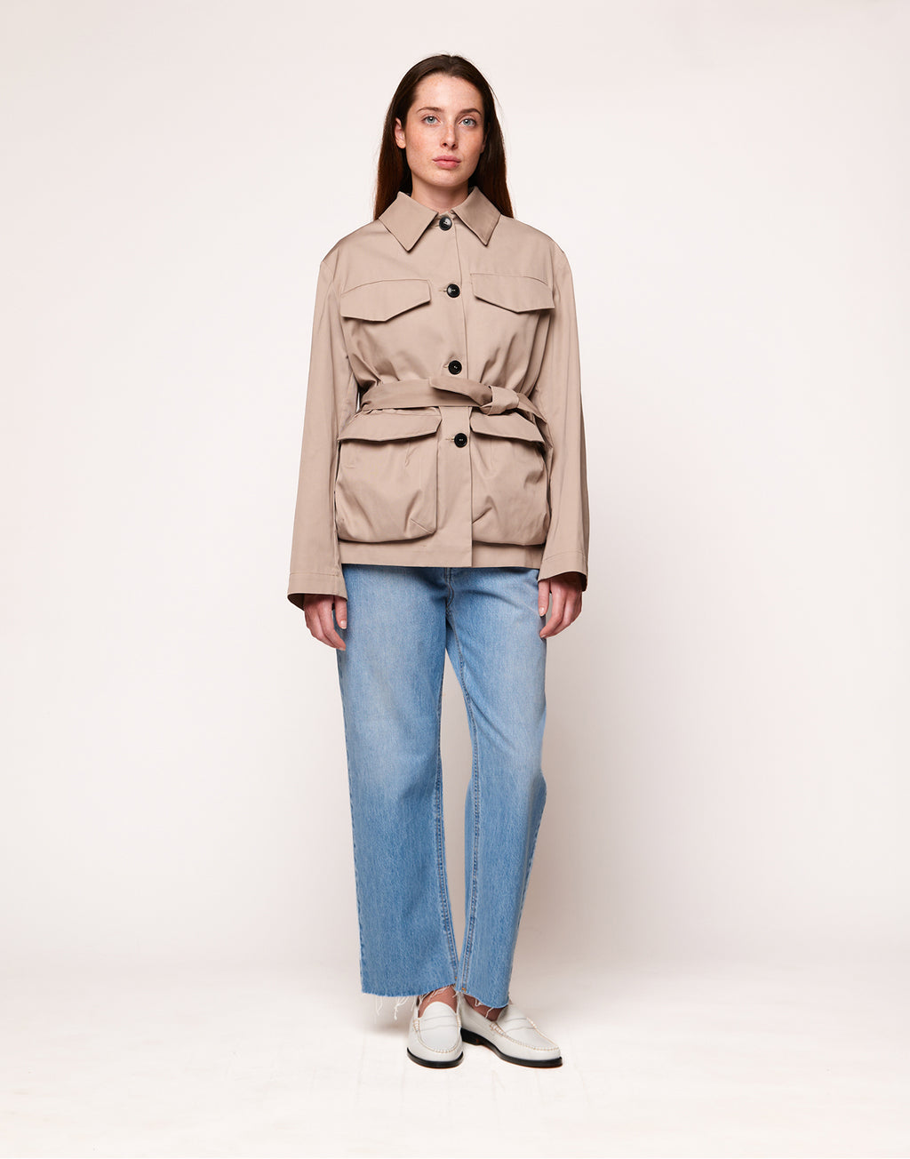 DOUUOD Field Jacket Salvia in Tecno Gabardine Safari