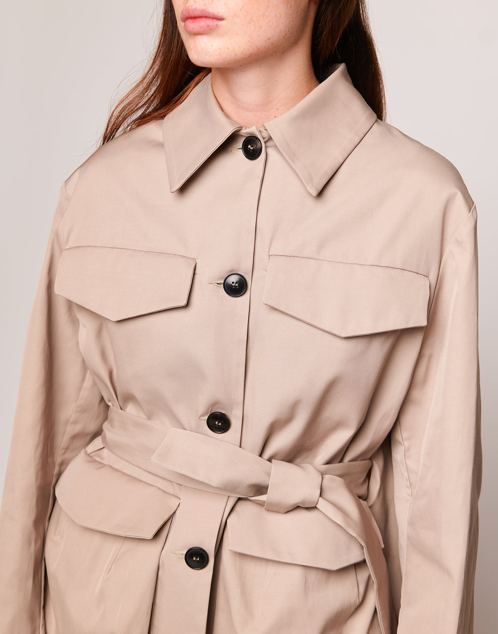 DOUUOD Field Jacket Salvia in Tecno Gabardine Safari