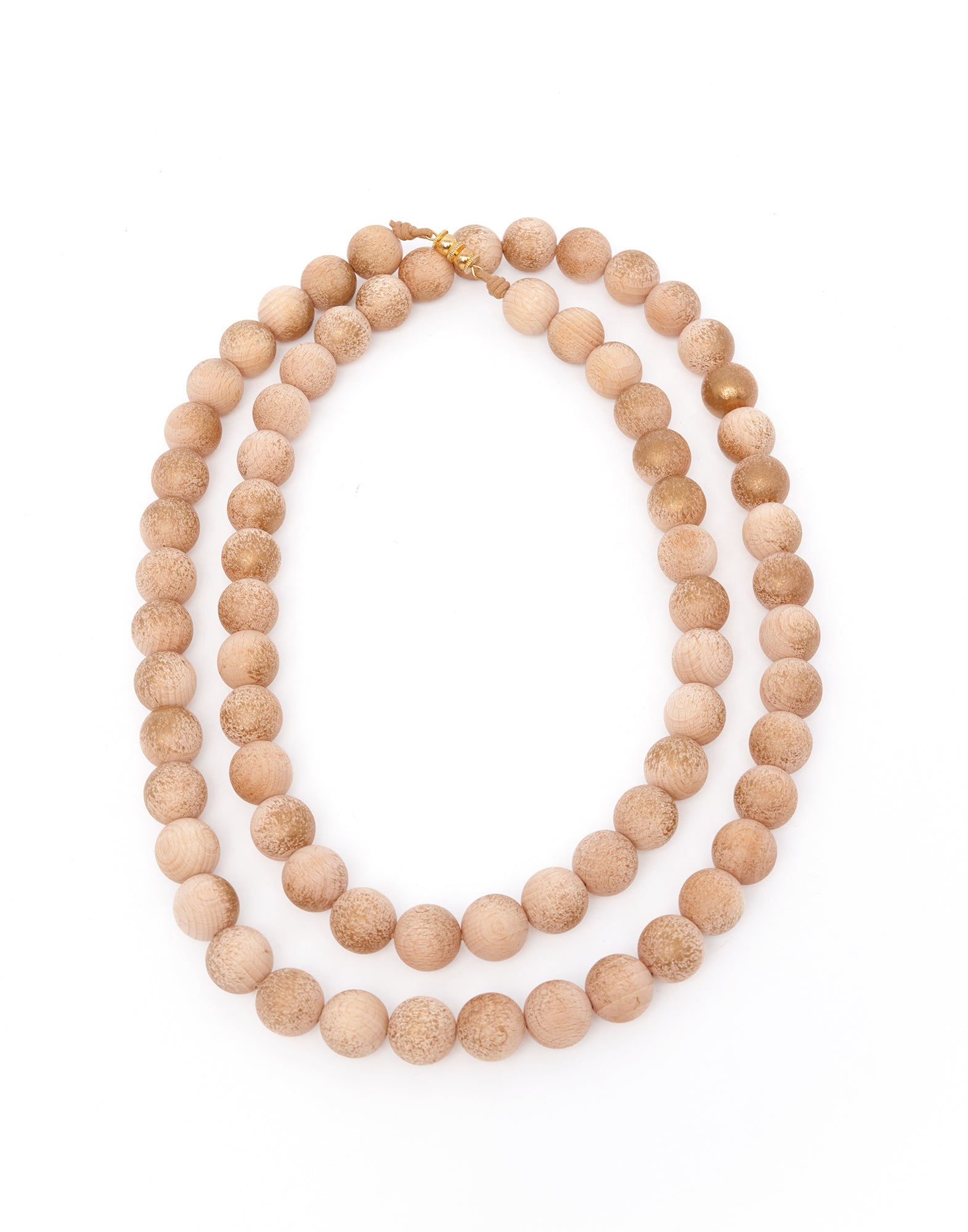 DOUUOD Collana con Perle in Legno Naturale