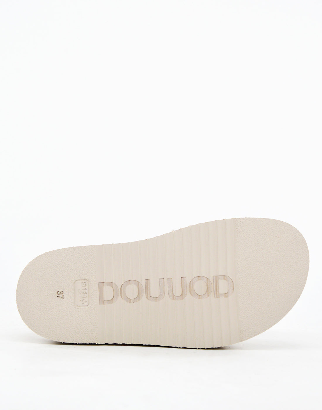 DOUUOD Sandali Doppia Fascia con Plateau in Crosta Chestnut