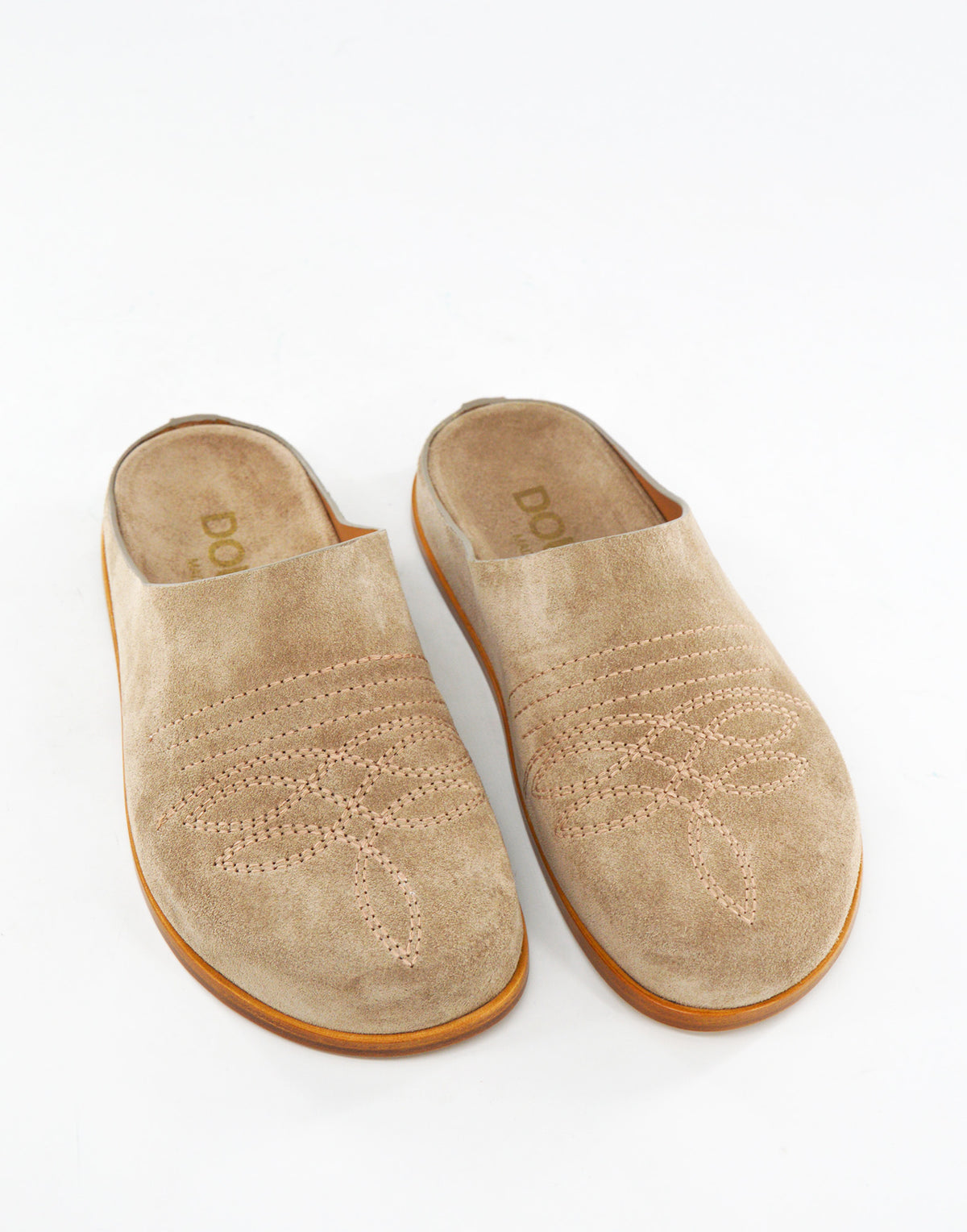 DOUUOD Sabot Fondo Cuoio in Crosta Taupe