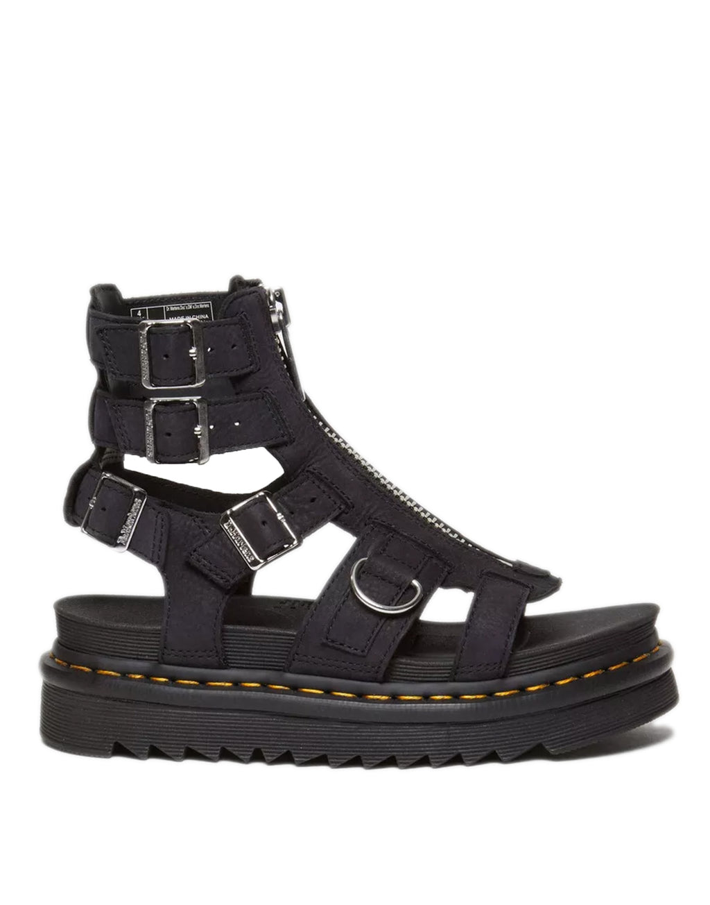 DR. MARTENS Sandali Gladiatore Olson Charcoal Grey