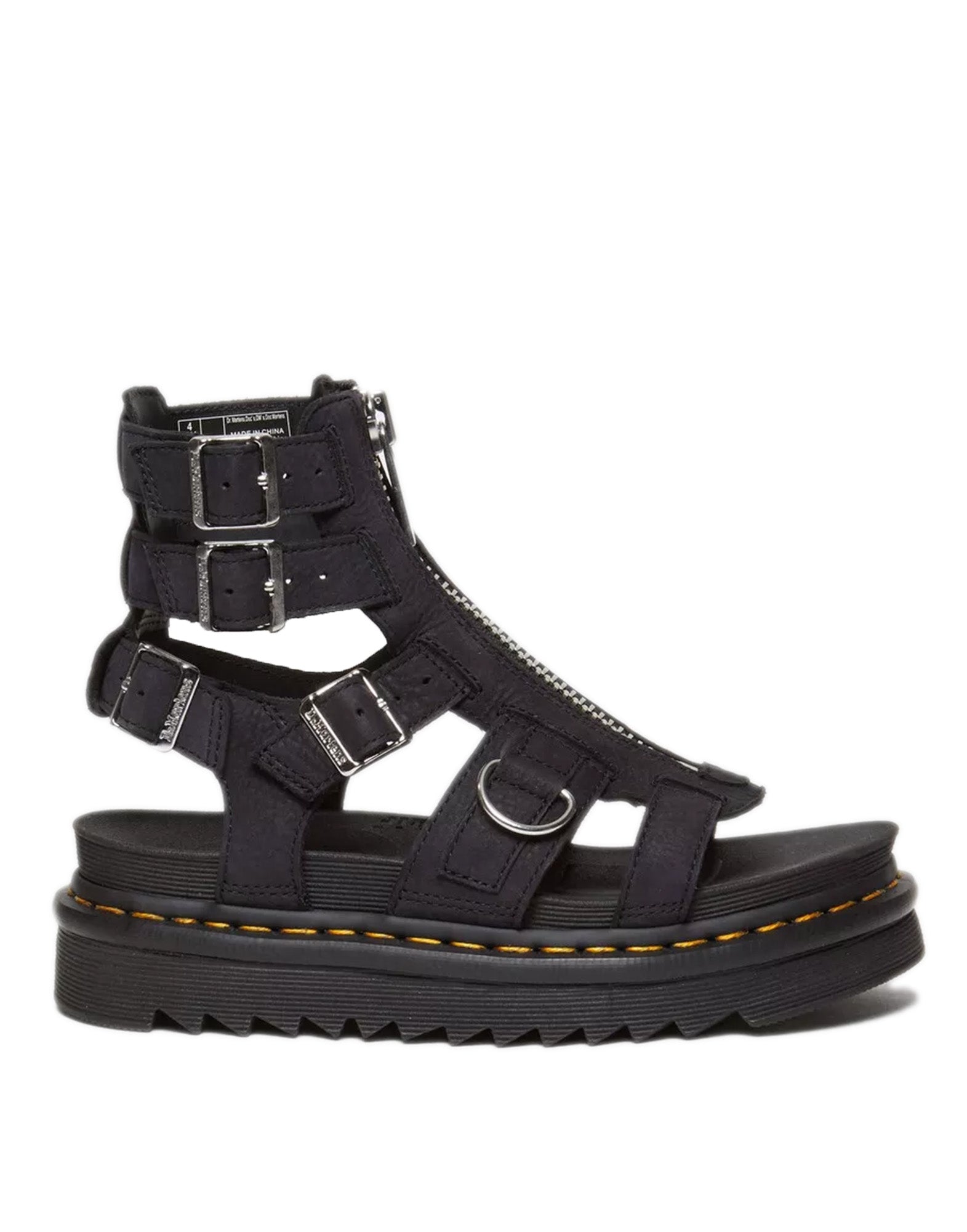 DR. MARTENS Sandali Gladiatore Olson Charcoal Grey