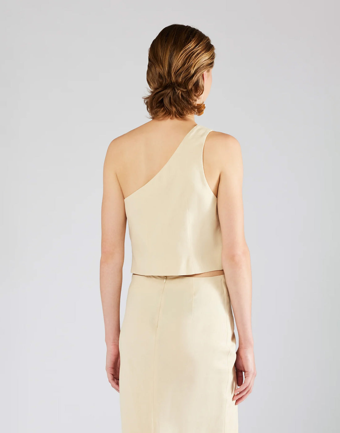 ERIKA CAVALLINI Gilet Monospalla in Lino Talco