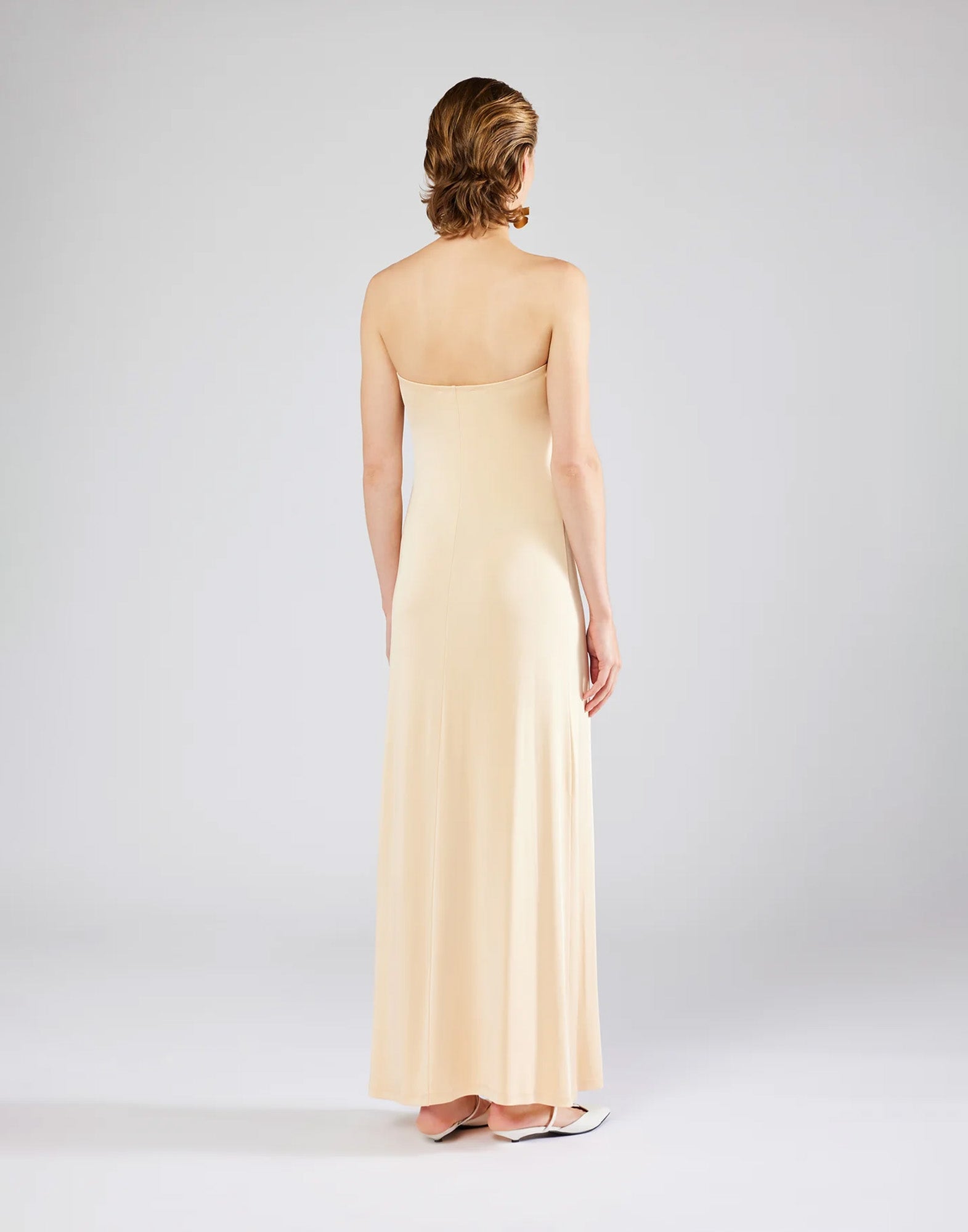ERIKA CAVALLINI Abito Ariela in Jersey Almond Cream