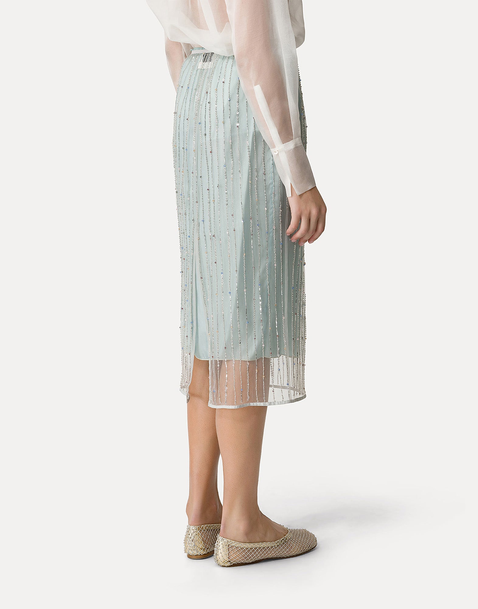 FORTE FORTE Gonna in Tulle Ricamo “Firefly”