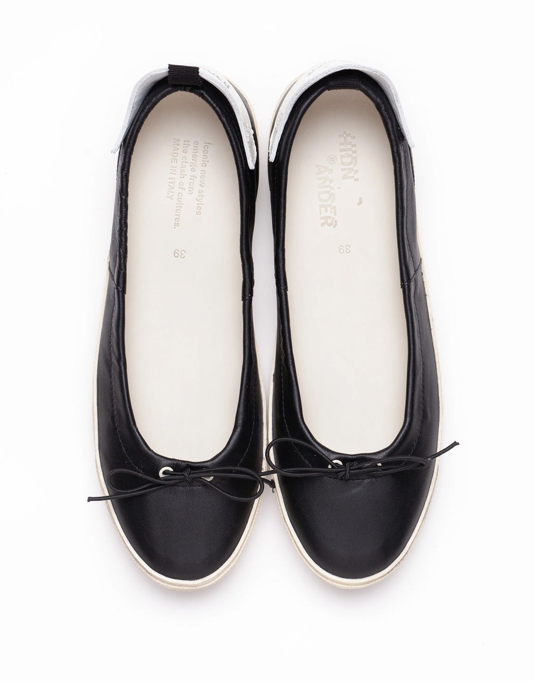 HIDNANDER Sneaker-Ballet Flat Amy Black/Ivory
