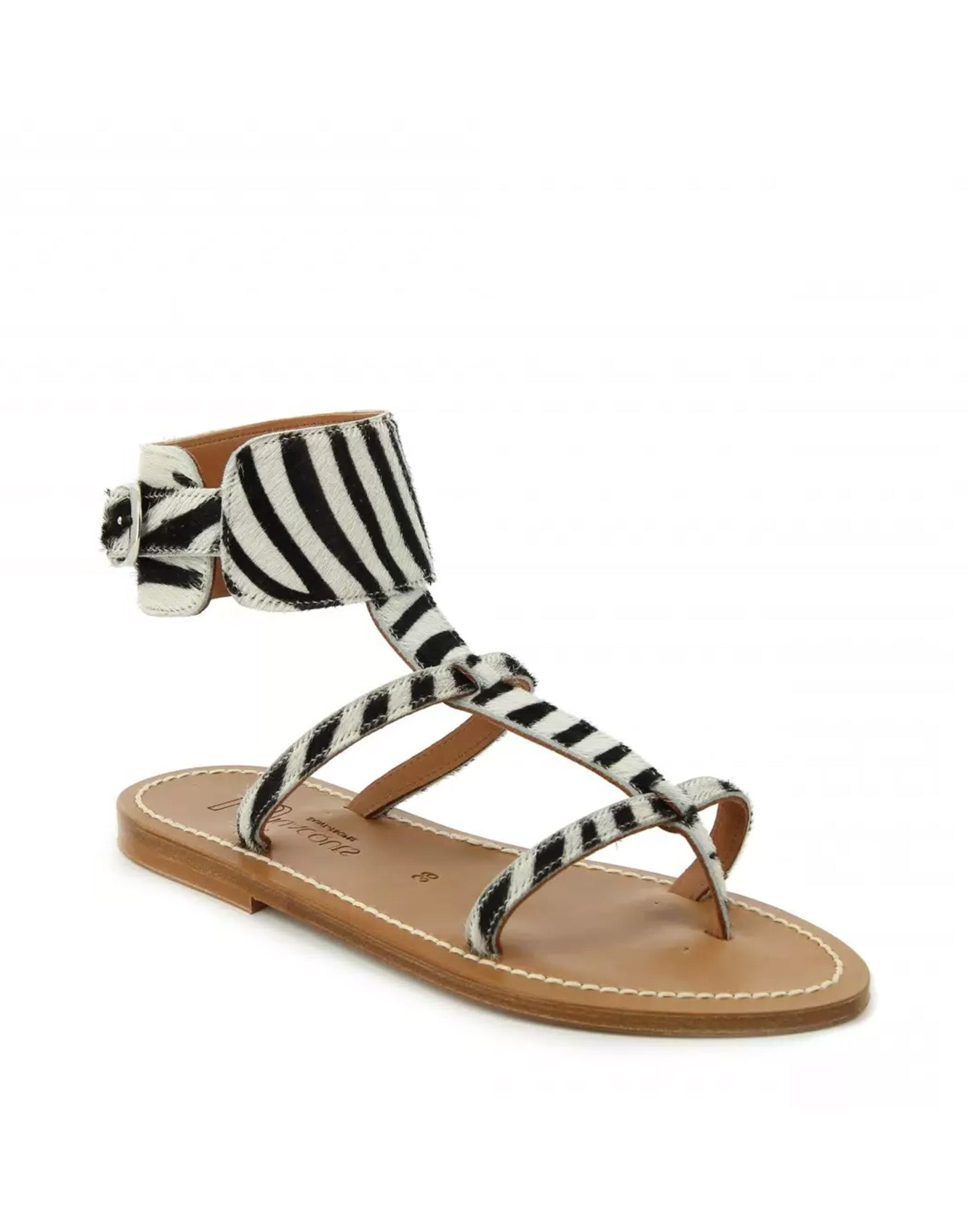 K.JACQUES Sandali Caravelle in Cavallino Zebra