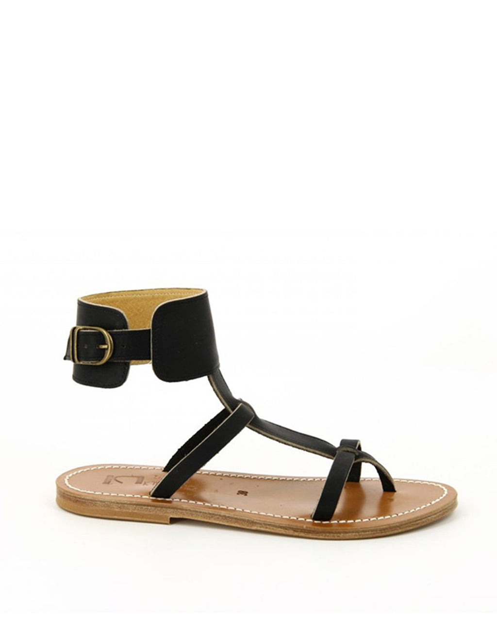 K.JACQUES Sandali Caravelle in Pelle Noir