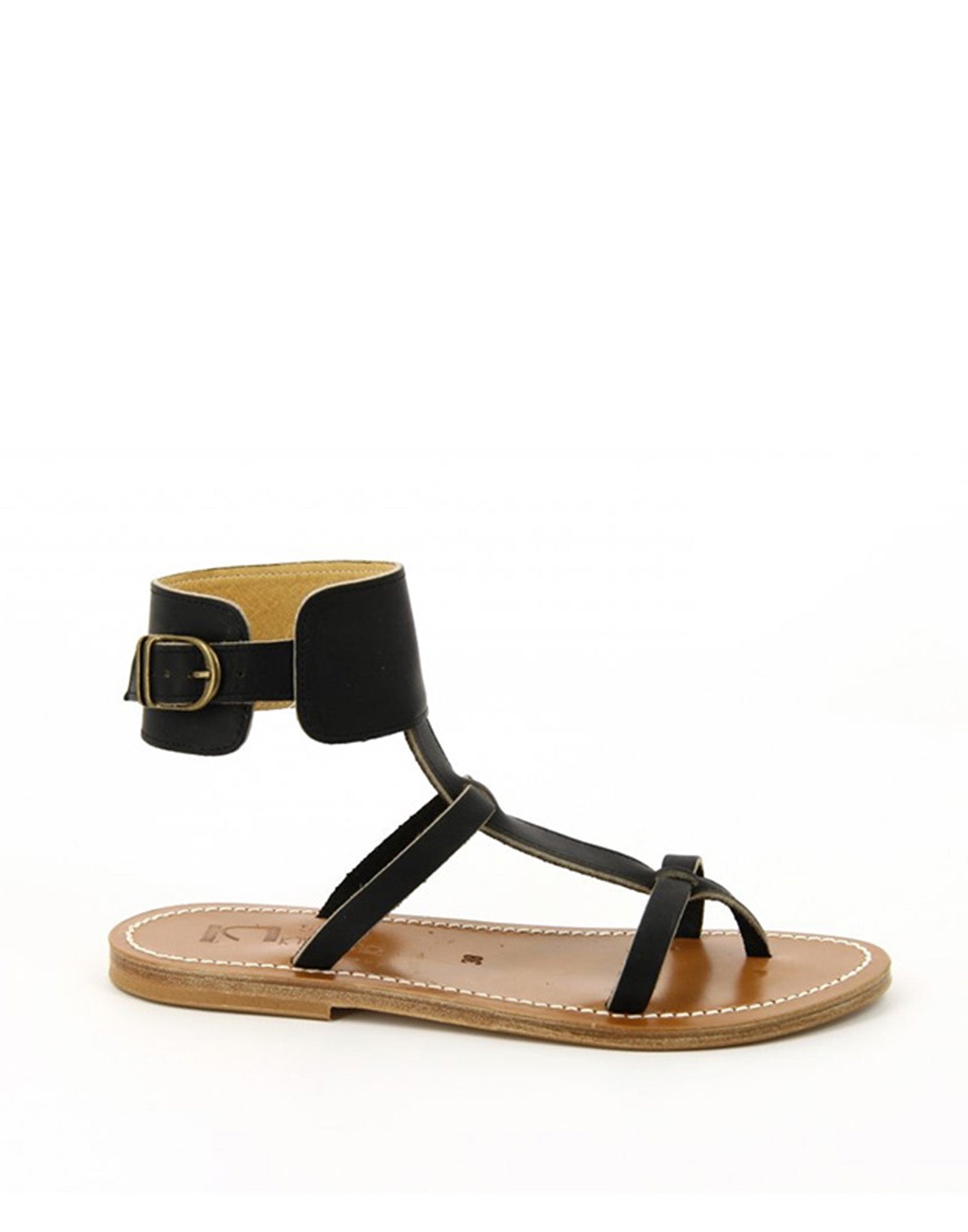 K.JACQUES Sandali Caravelle in Pelle Noir