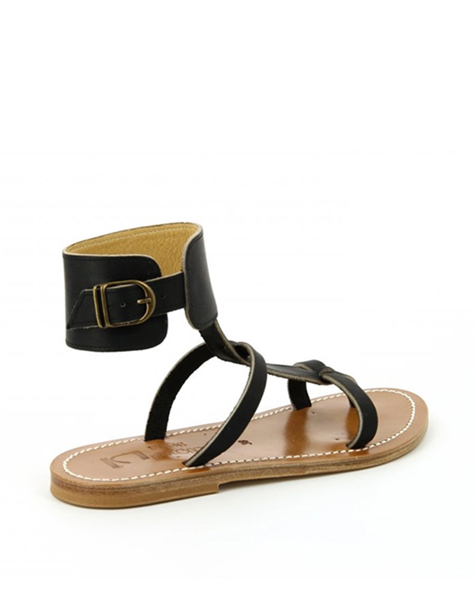 K.JACQUES Sandali Caravelle in Pelle Noir