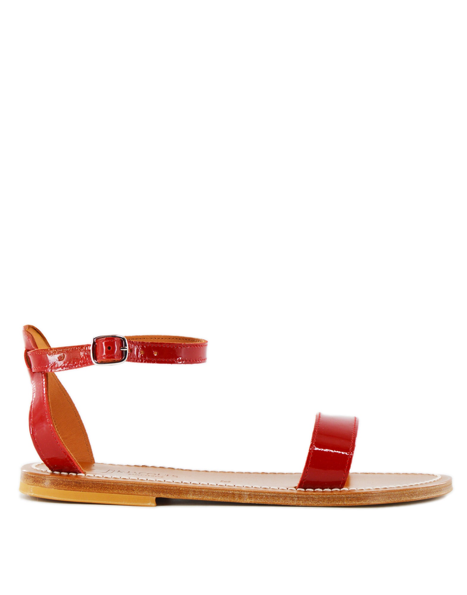 K.JACQUES Sandali Catamaran in Vernice Rouge