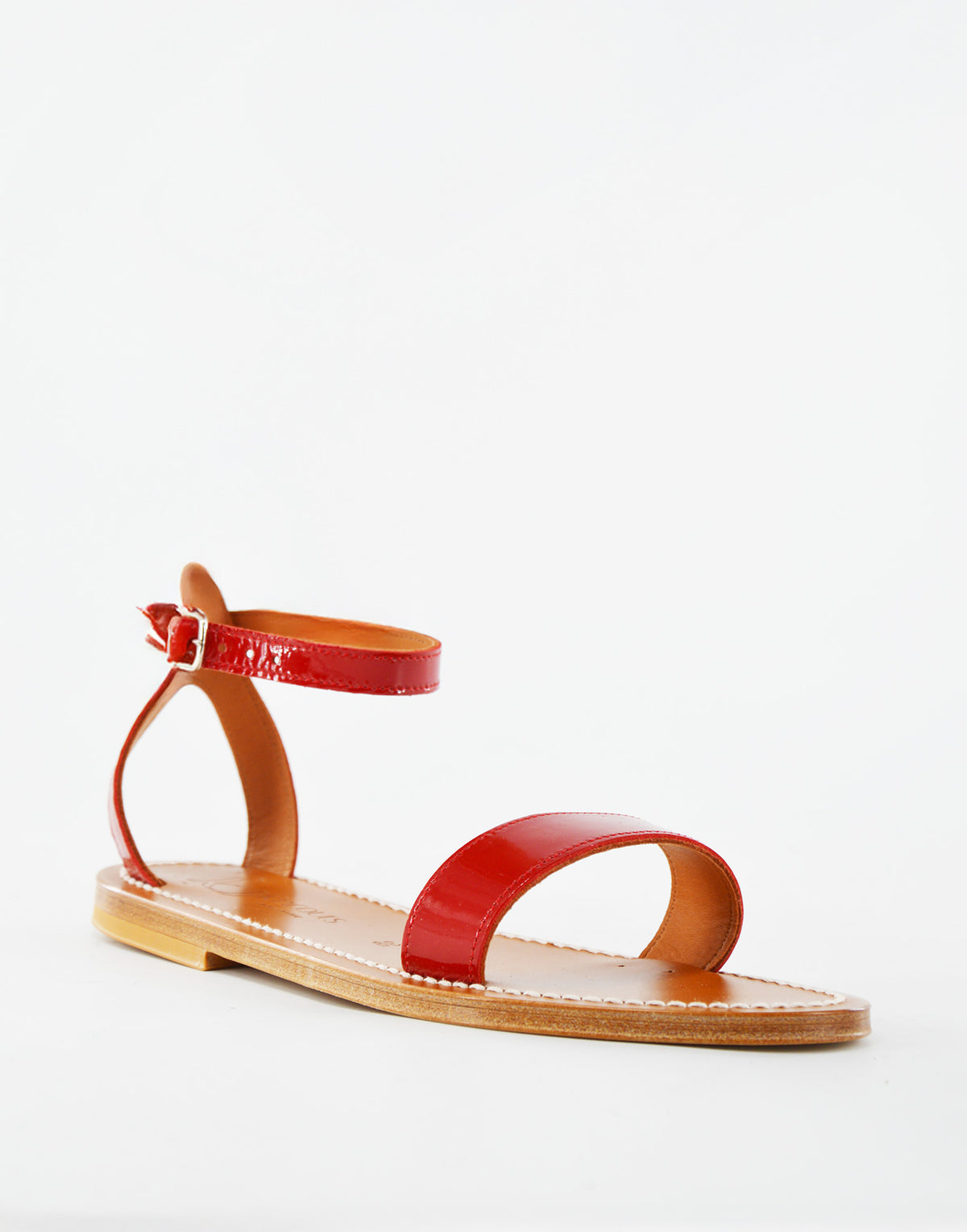 K.JACQUES Sandali Catamaran in Vernice Rouge