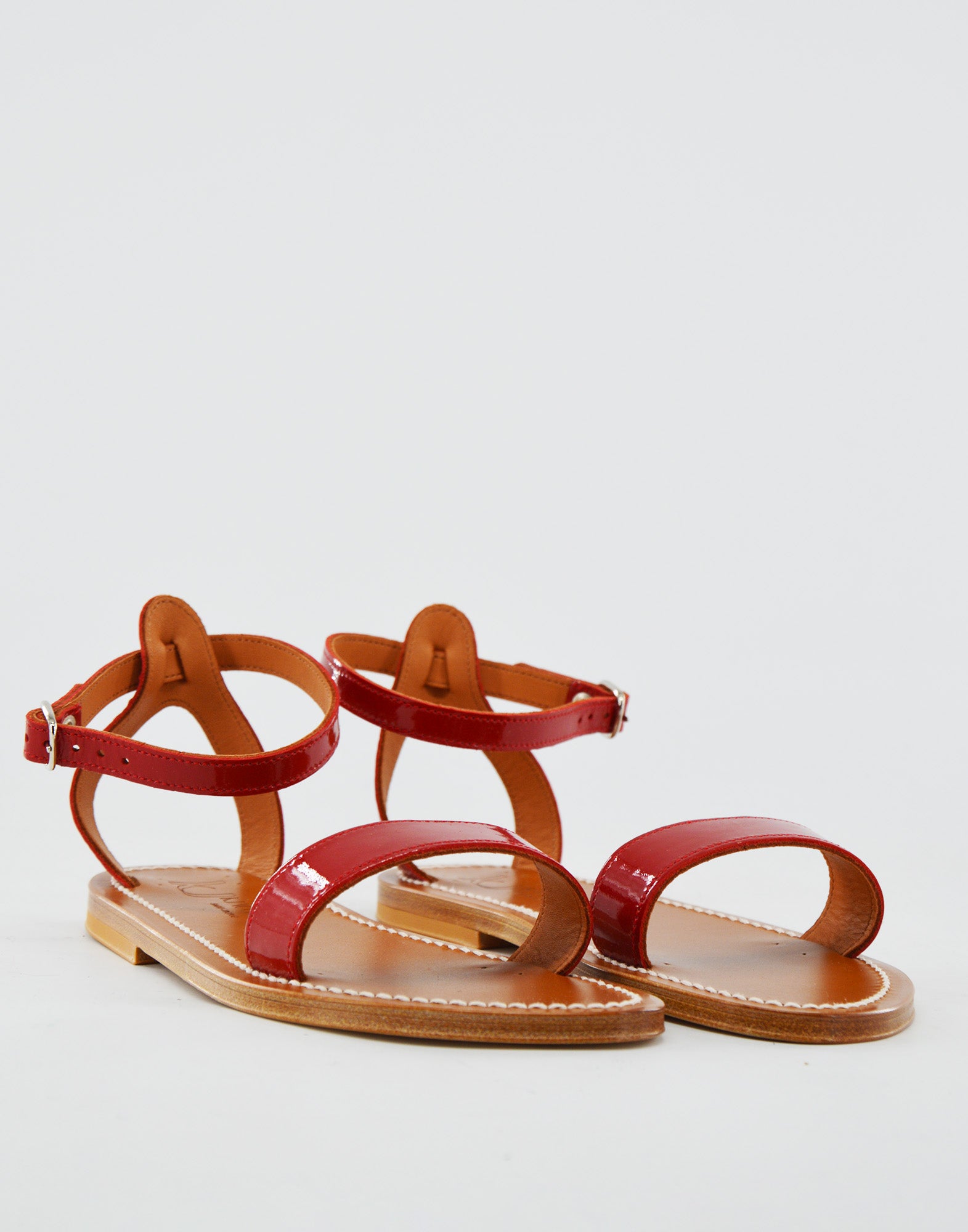 K.JACQUES Sandali Catamaran in Vernice Rouge