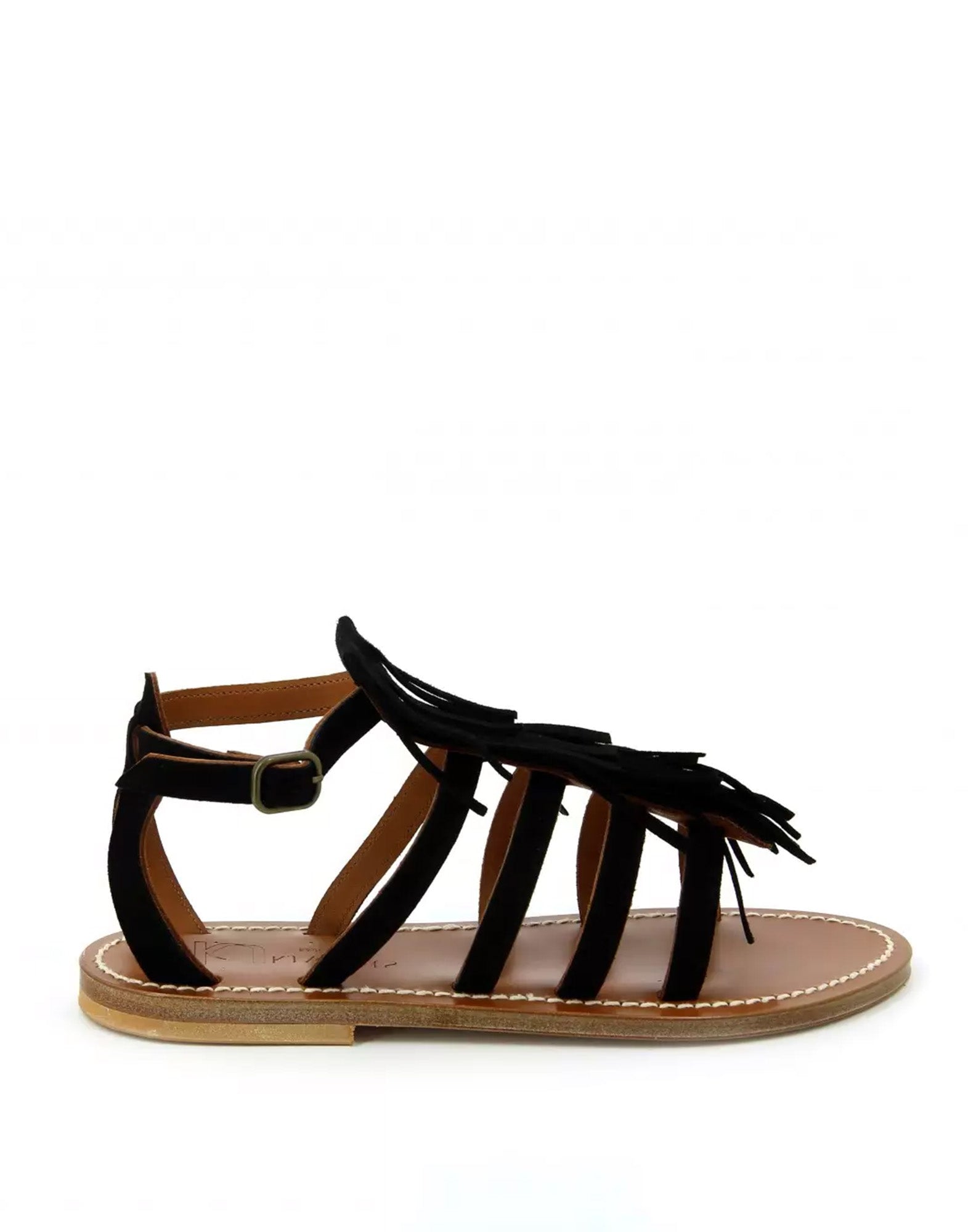 K.JACQUES Sandali Fregate in Camoscio Noir
