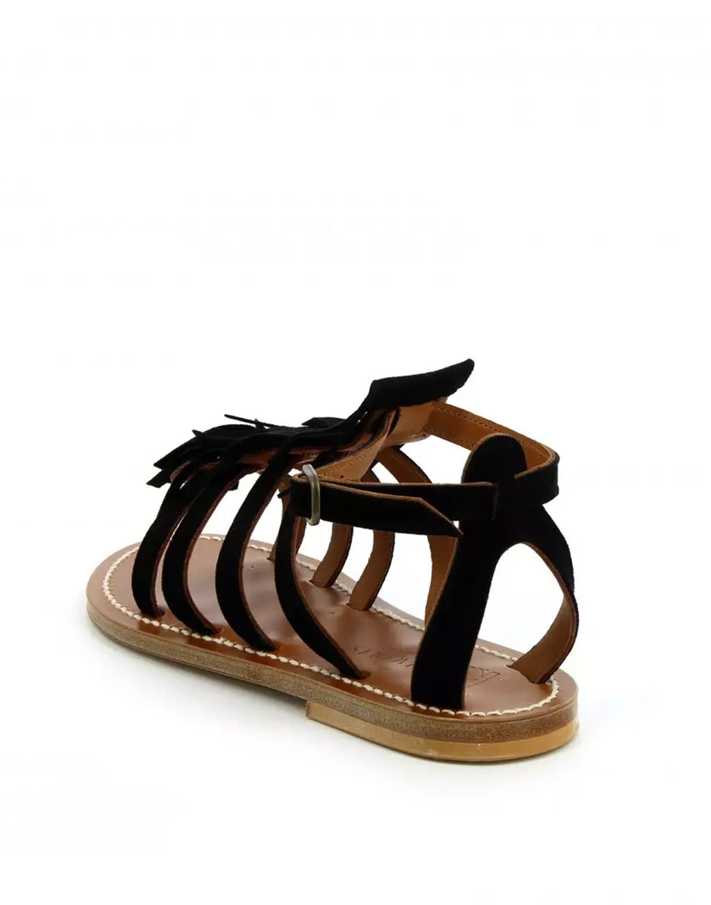 K.JACQUES Sandali Fregate in Camoscio Noir