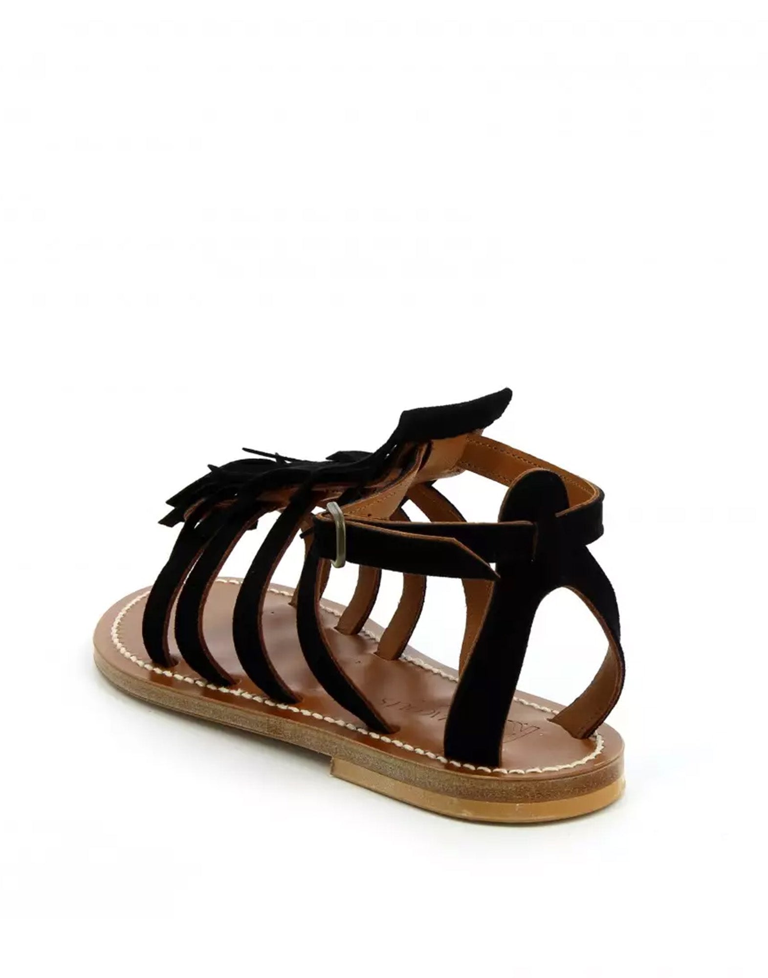 K.JACQUES Sandali Fregate in Camoscio Noir