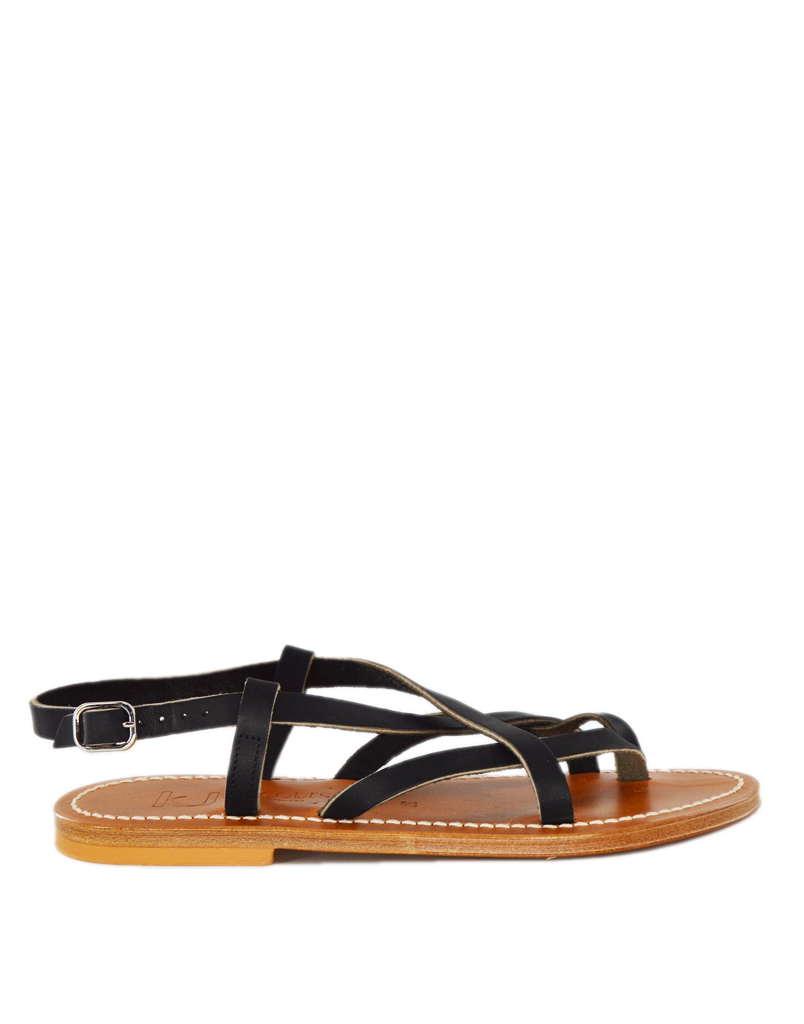 K.JACQUES Sandali Ingrid in Pelle Noir