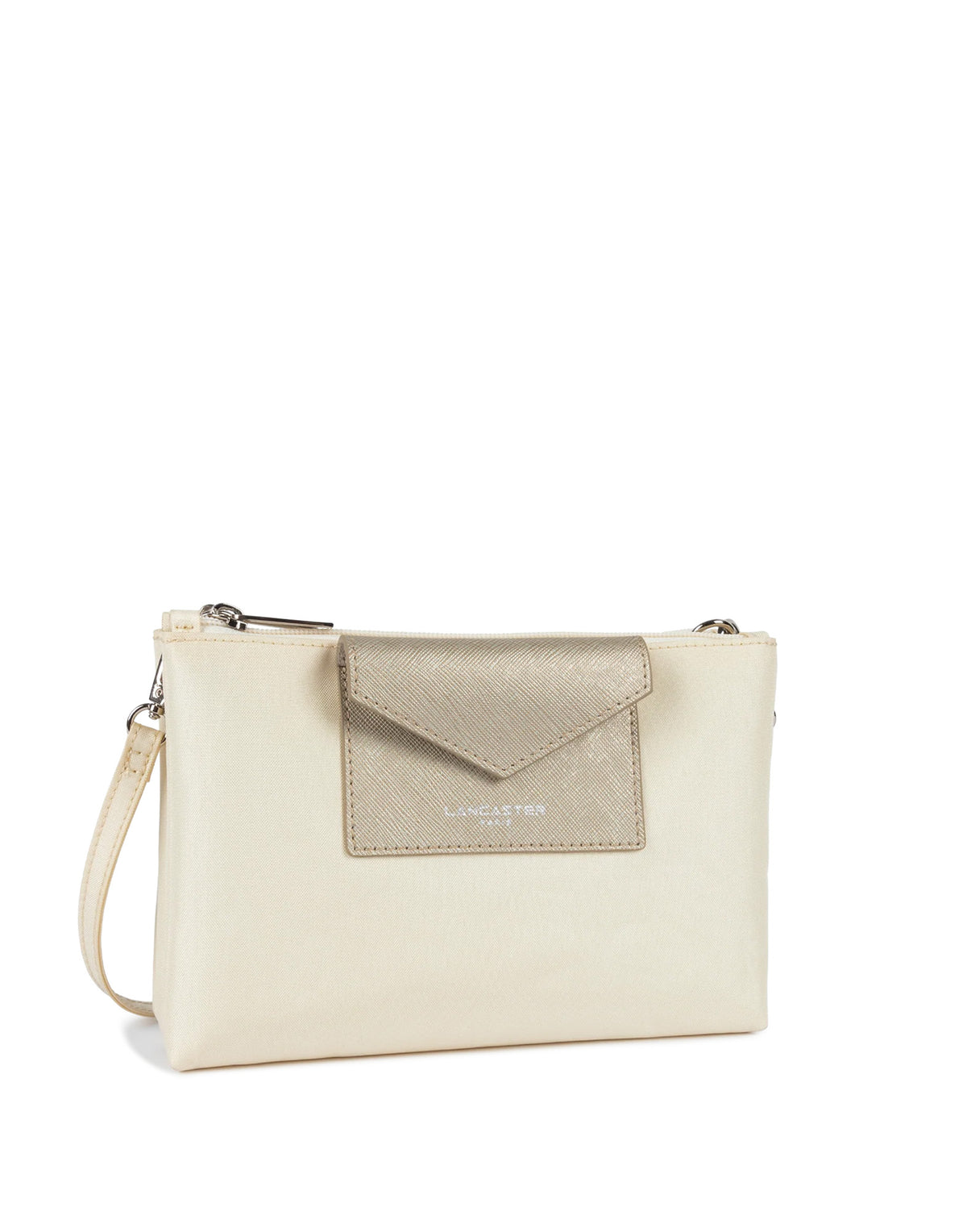 LANCASTER Pochette double Smart KBA Ivoire