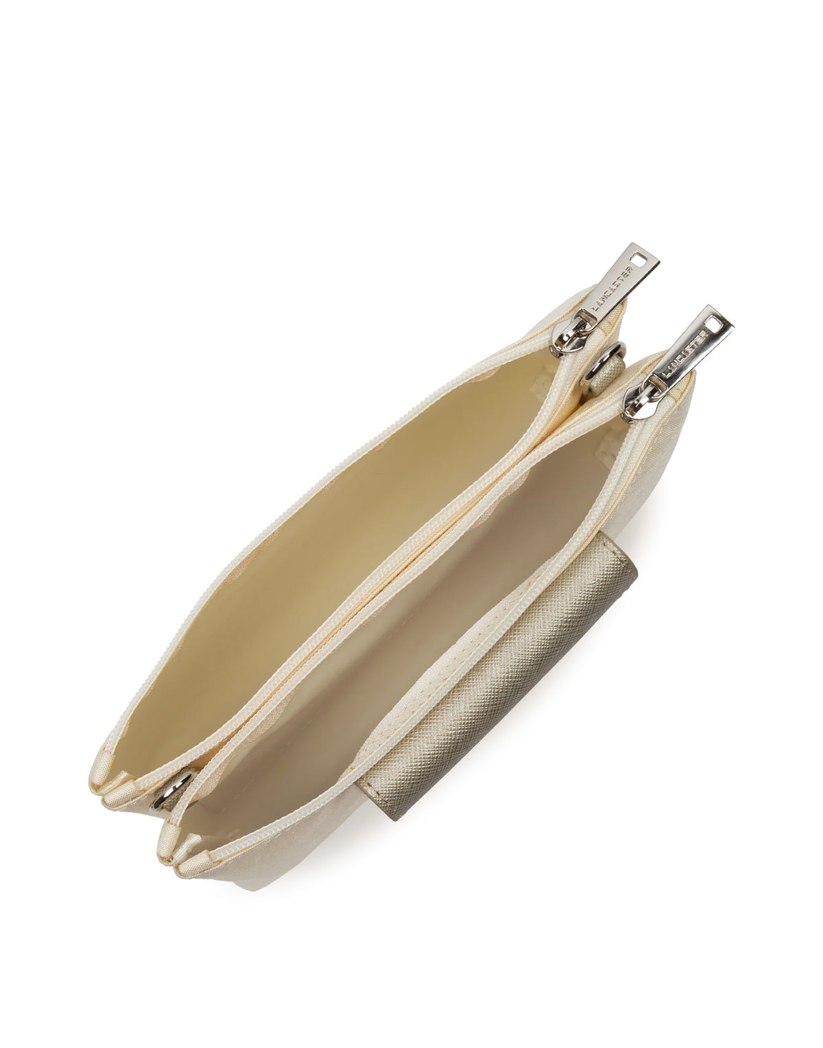 LANCASTER Pochette double Smart KBA Ivoire