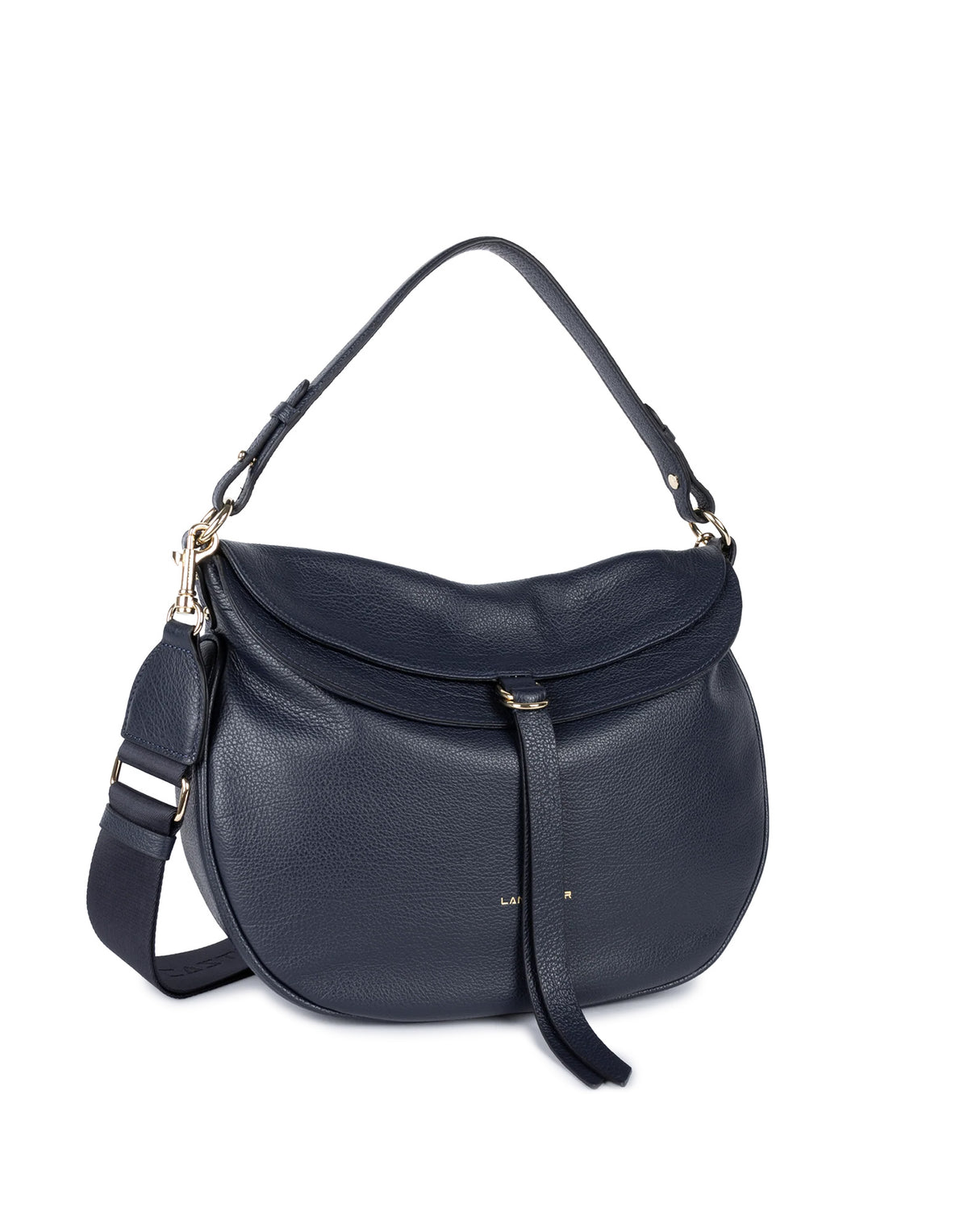 LANCASTER Sac à bandoulière grand modèle Dune Gaia Bleu Foncé