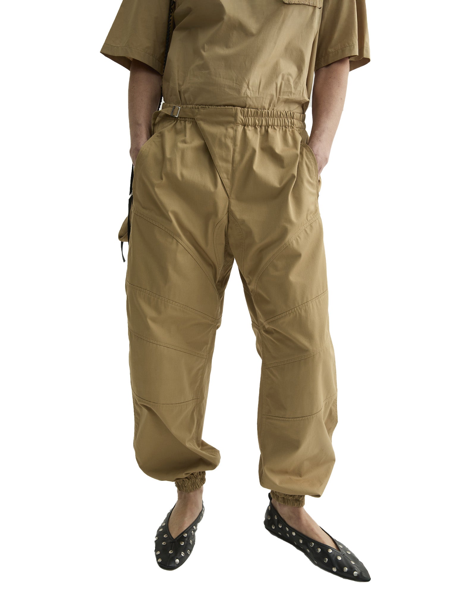 LAURENCE BRAS Pantaloni Gio in Cotone Beige