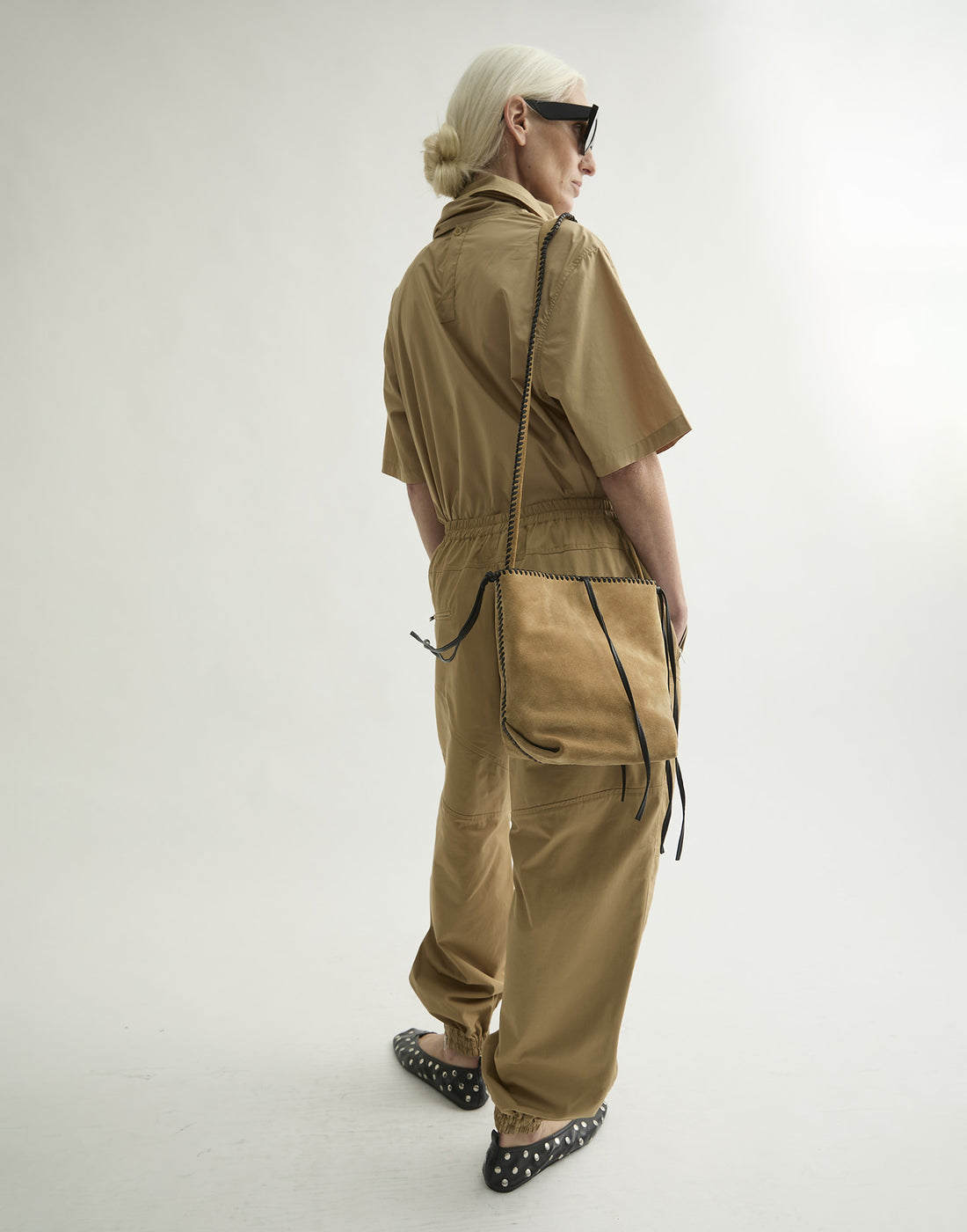 LAURENCE BRAS Pantaloni Gio in Cotone Beige