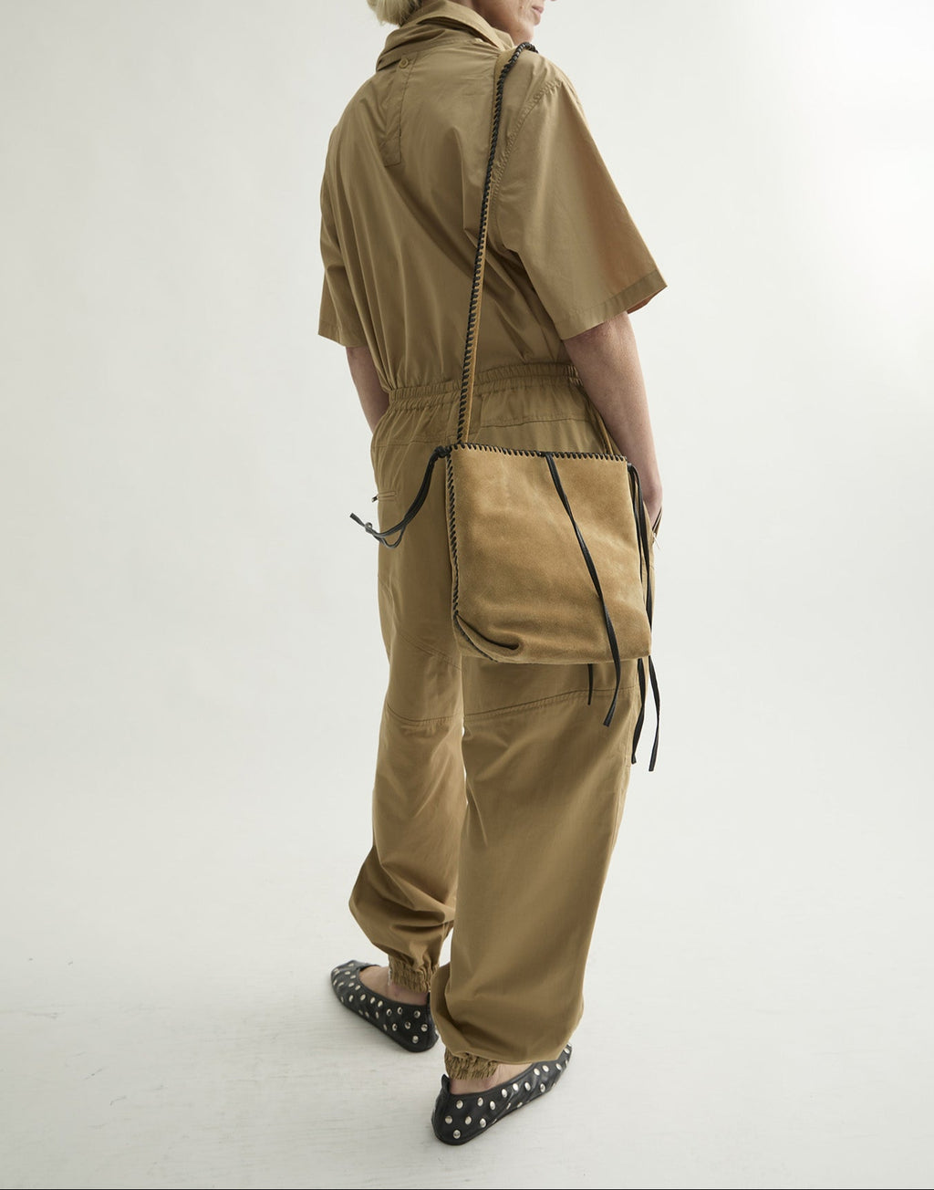 LAURENCE BRAS Pantaloni Gio in Cotone Beige