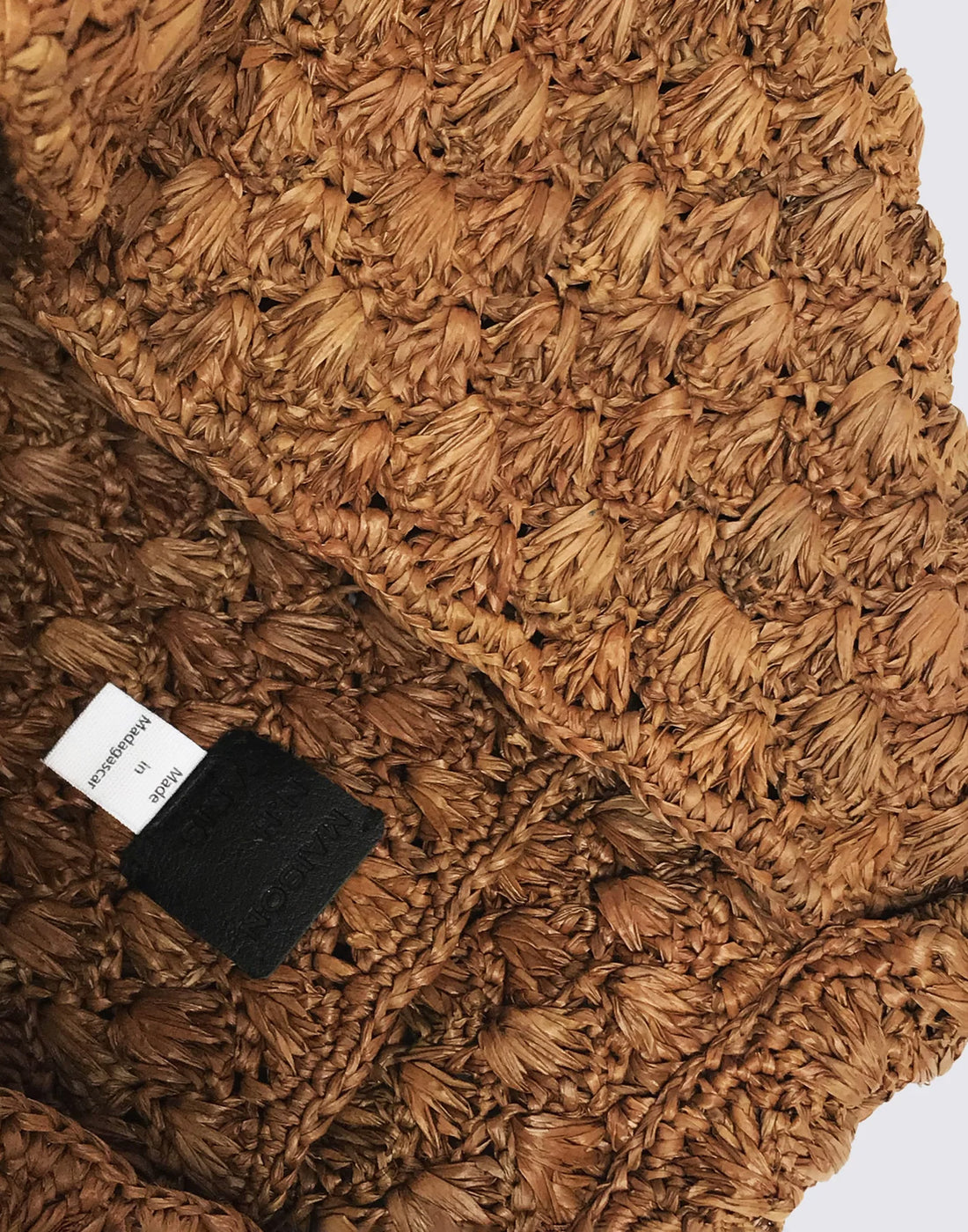MAISON N.H PARIS Borsa Clementine in Raffia Naturale Sucre Brown
