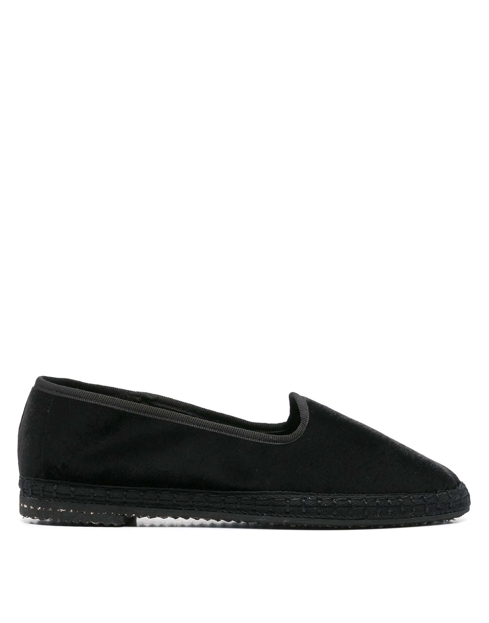MANEBI X ALEX RIVIÈRE Friulane Demi in Velluto di Seta Black