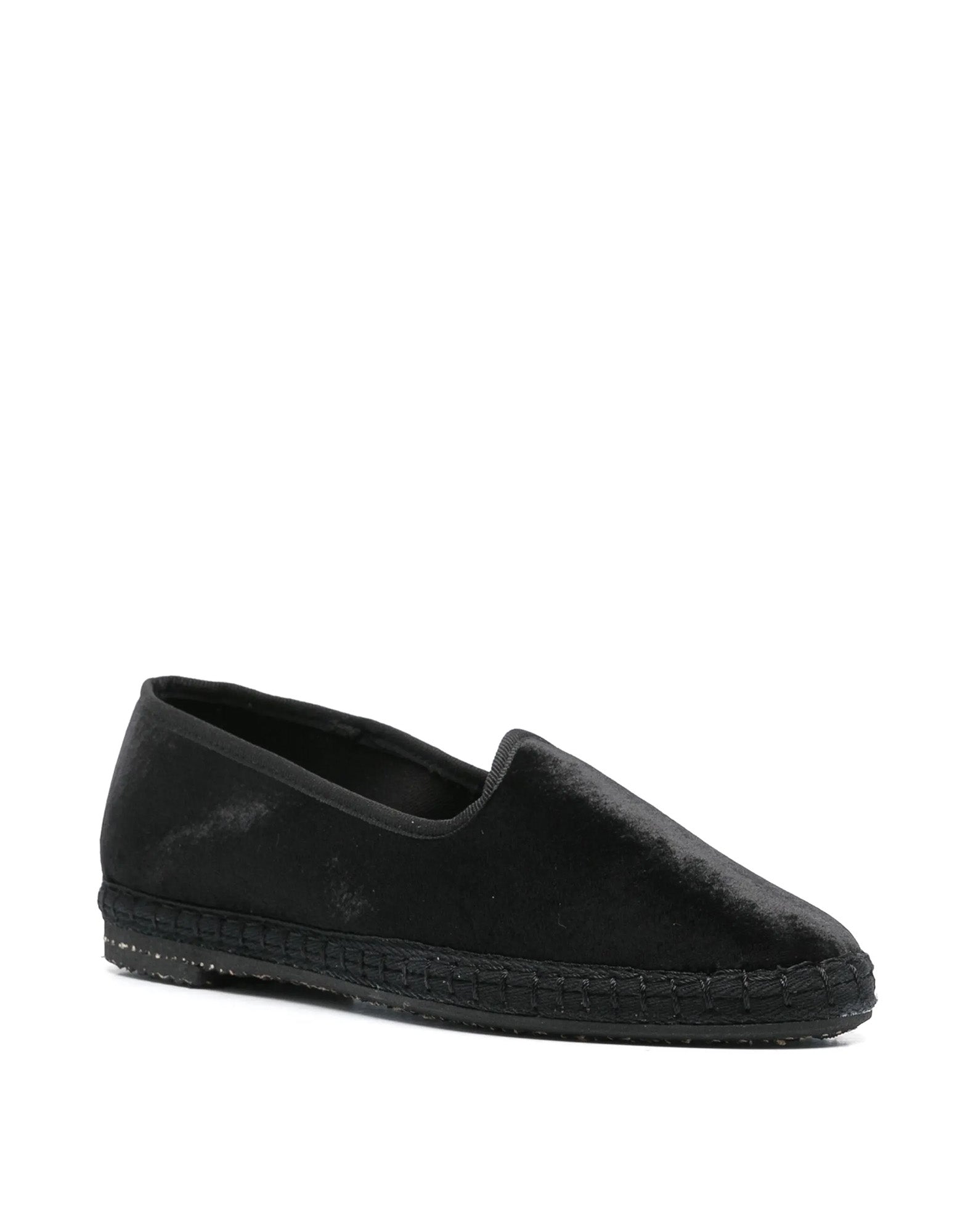 MANEBI X ALEX RIVIÈRE Friulane Demi in Velluto di Seta Black
