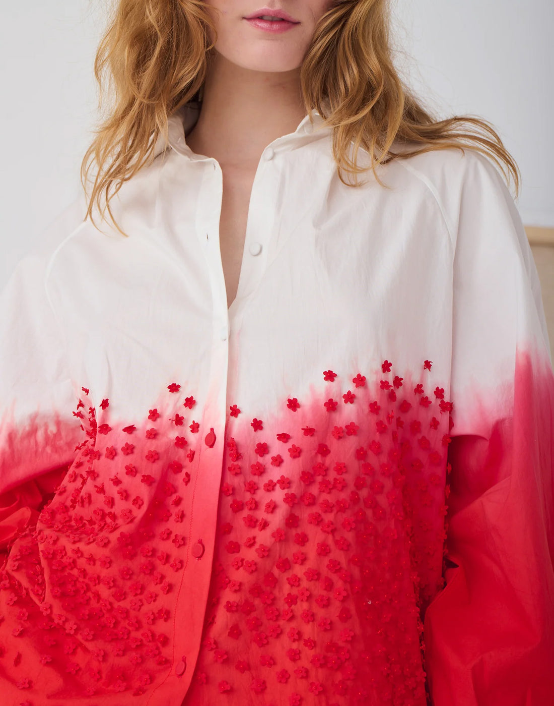 MII Camicia Ema Tie&Dye Rouge Feu