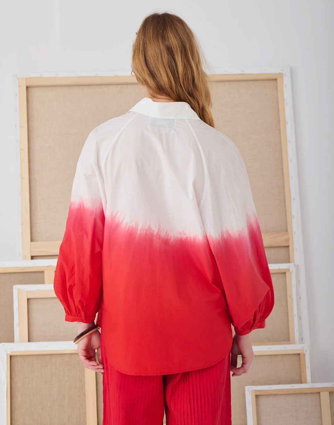 MII Camicia Ema Tie&Dye Rouge Feu