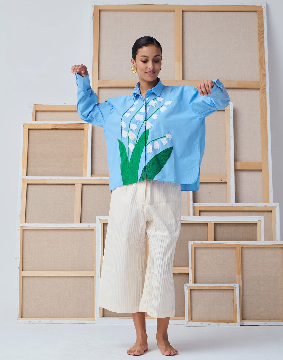 MII Camicia Greta "Le Muguet" Sky Blue