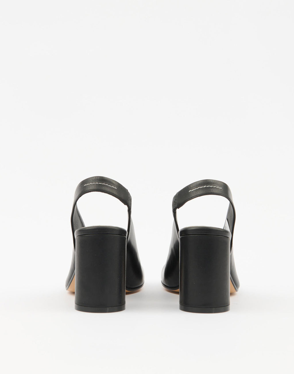 MM6 MAISON MARGIELA Sandali Anatomic con Tacco in Pelle Nera
