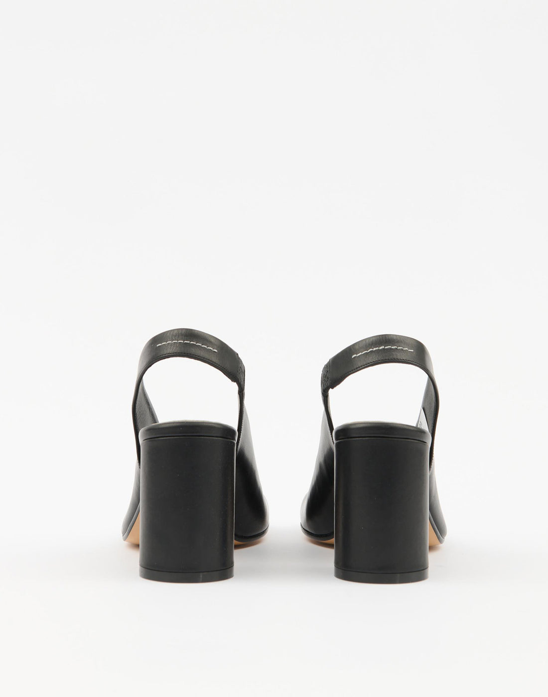 MM6 MAISON MARGIELA Sandali Anatomic con Tacco in Pelle Nera