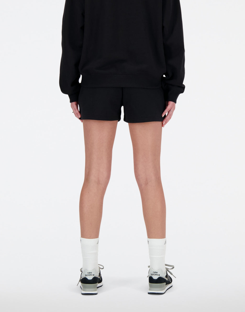 NEW BALANCE Shorts Sport Essentials in French Terry Nero