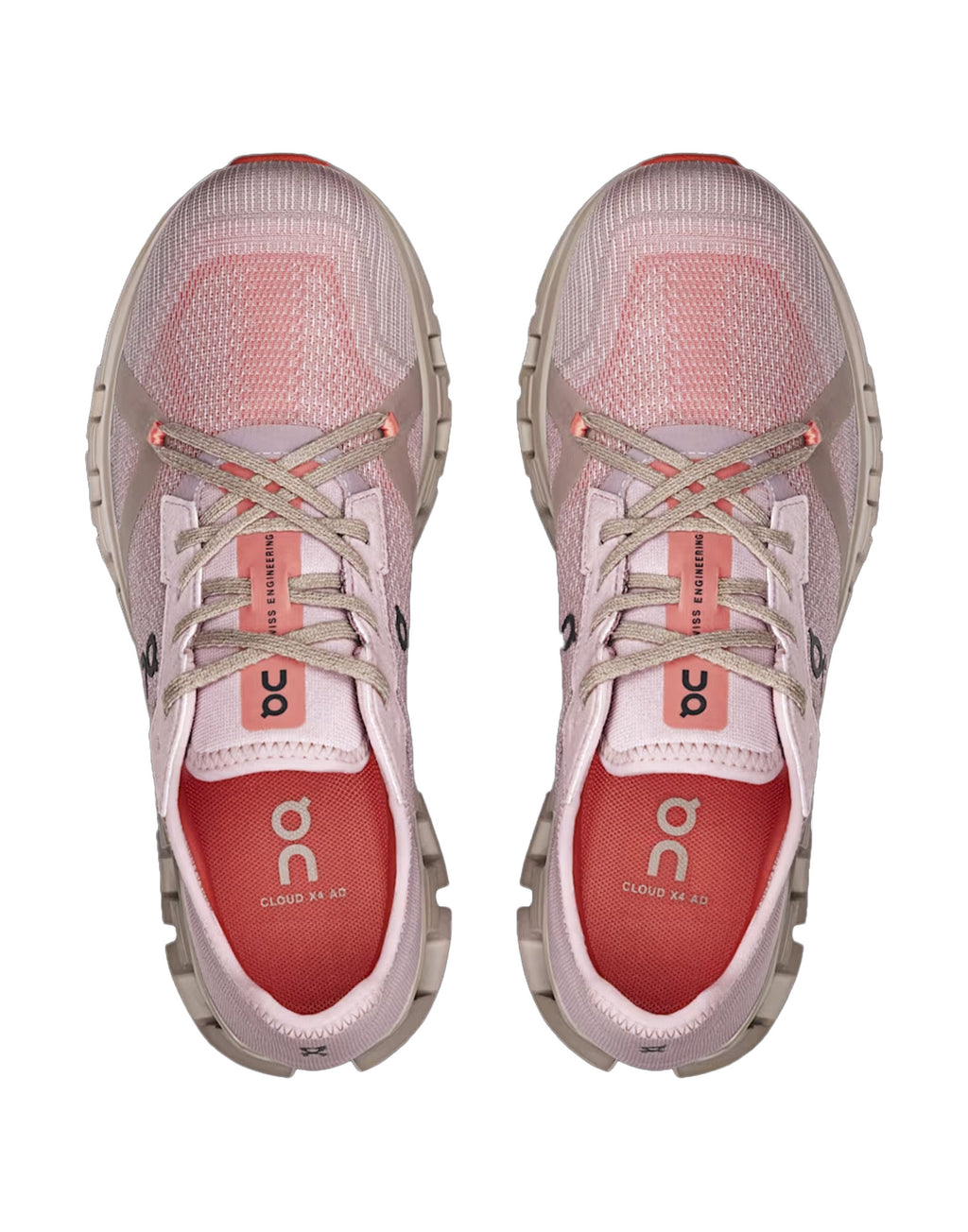 ON Sneakers Cloud X 4 AD Mauve Salmon